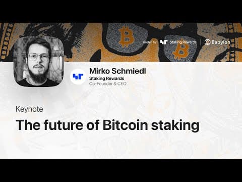 The Future of Bitcoin Staking